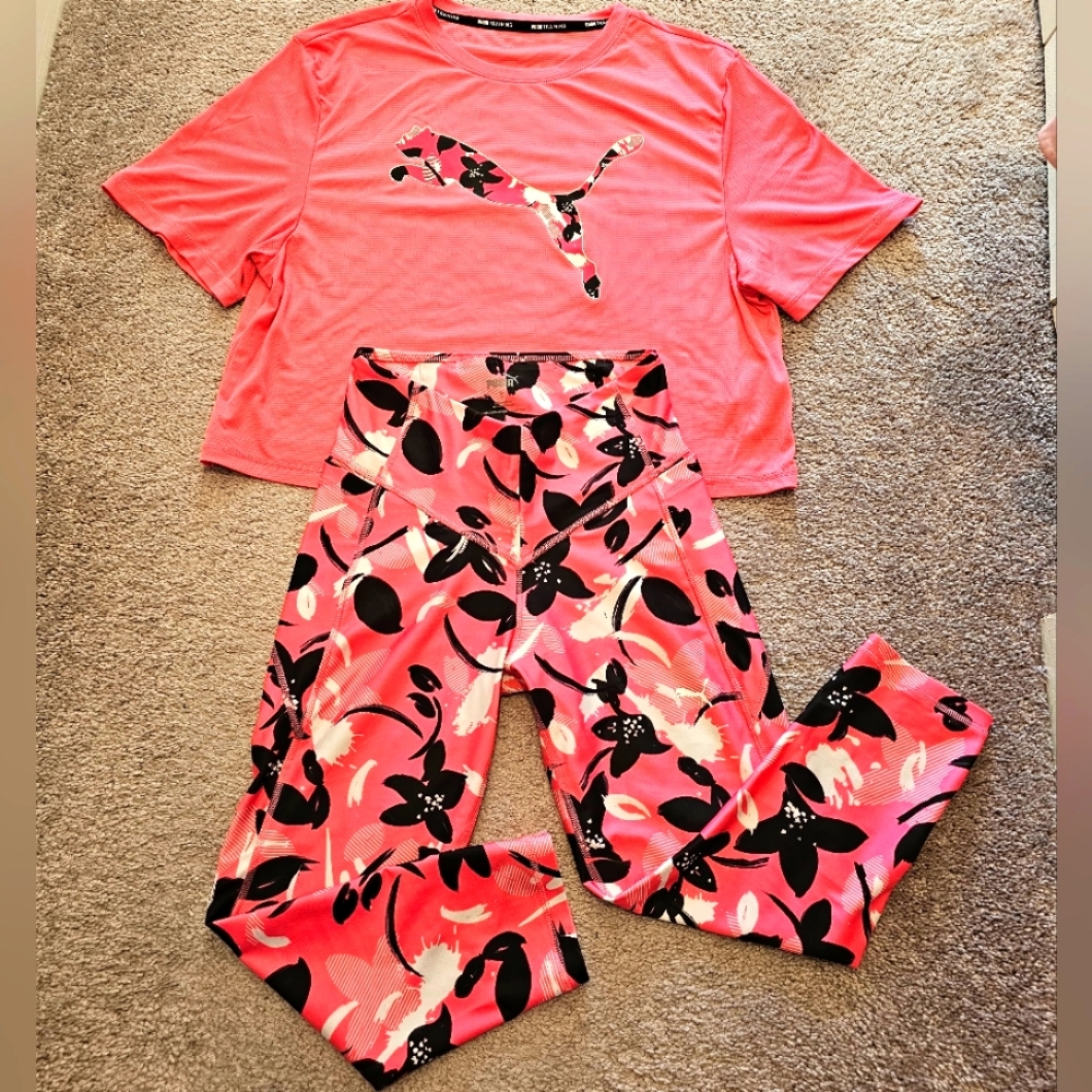Puma Active wear Pink Set for women Small size